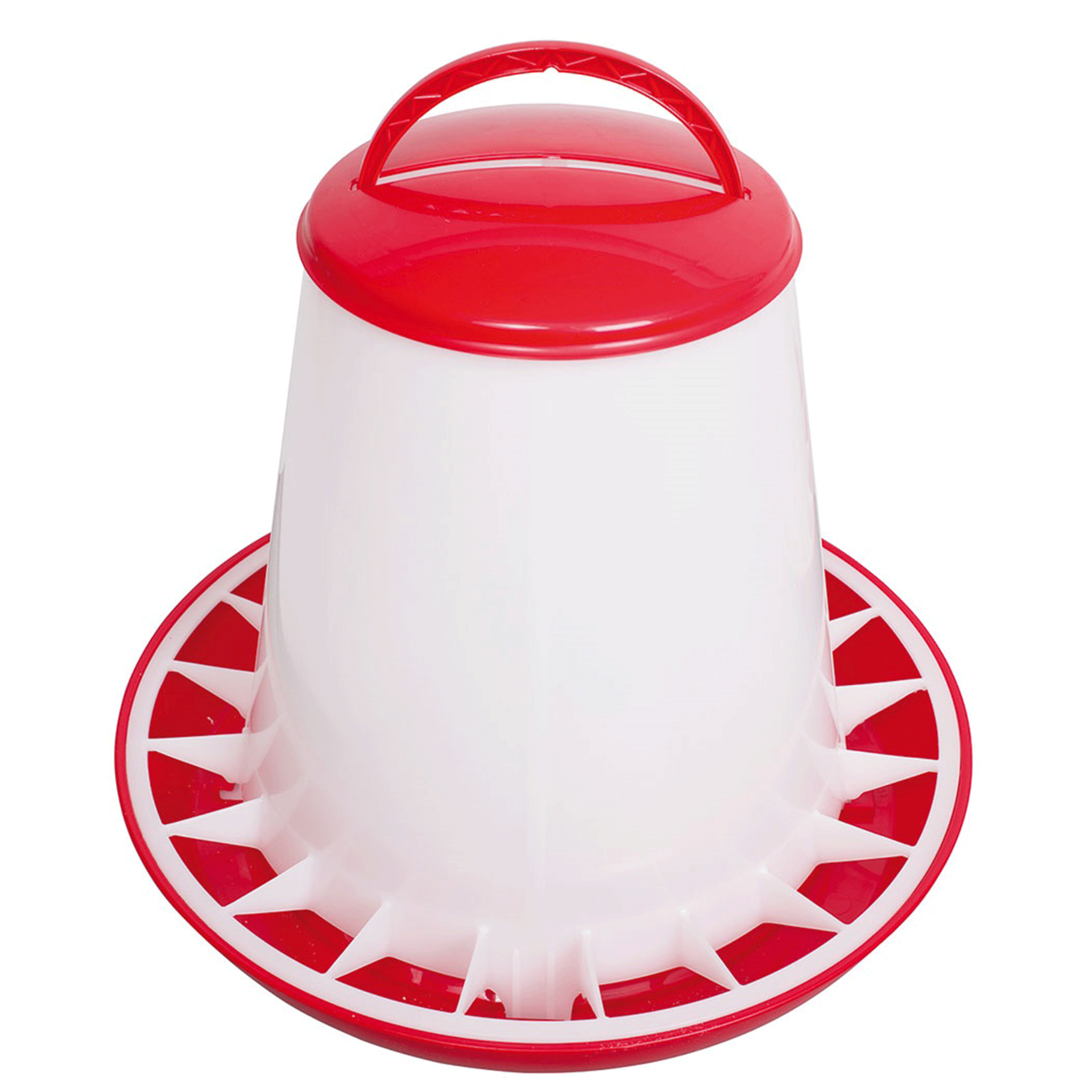 Stockshop Economy Poultry Feeder Red-White