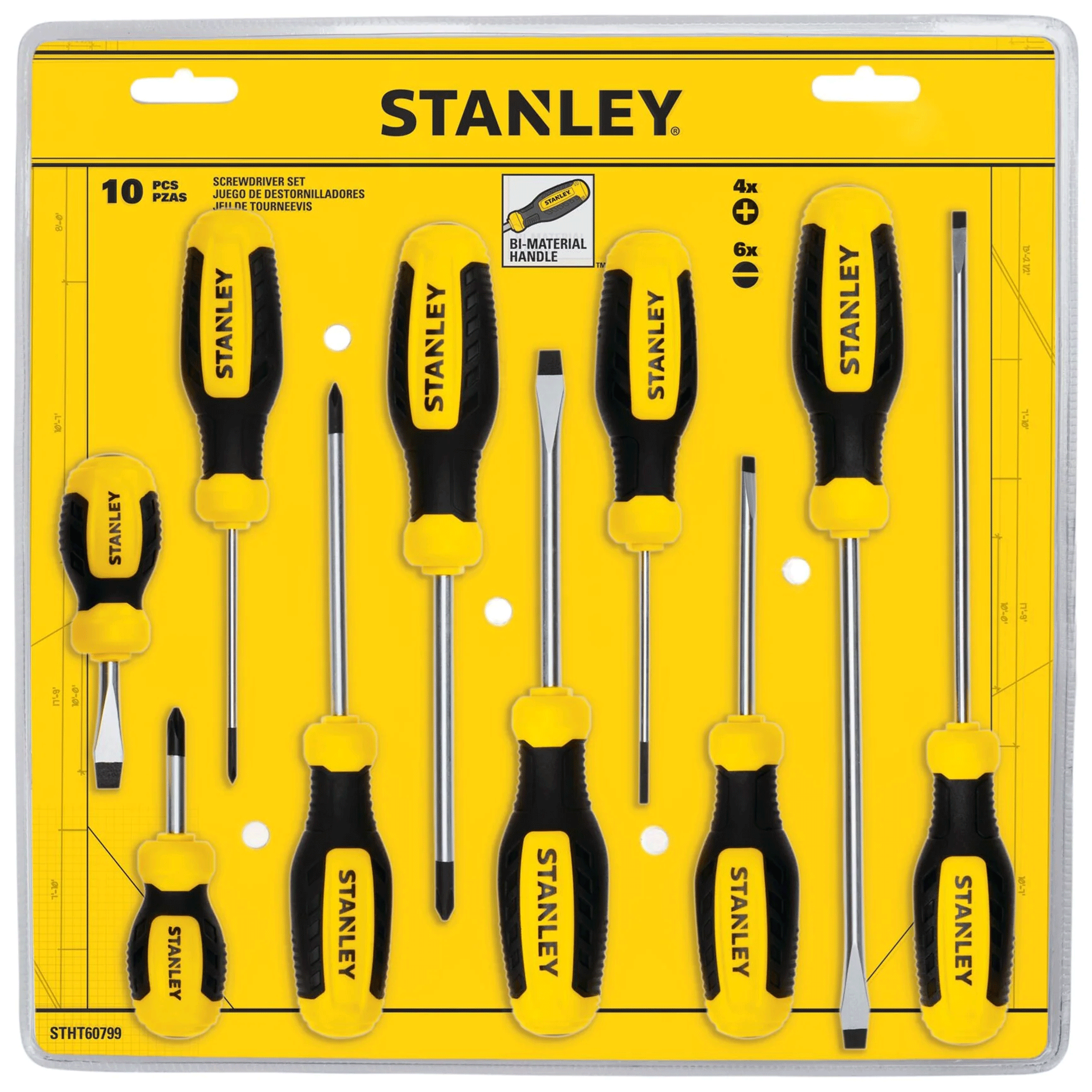 Stanley 10 Piece Screwdriver Set