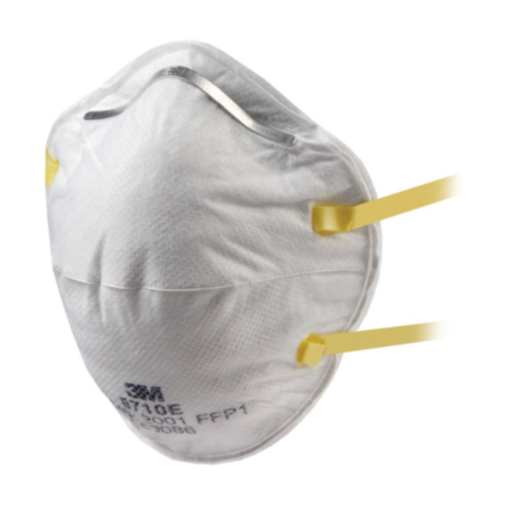 3M 8710E Unvalved Cup Shaped Dust-Mist Respirators 1