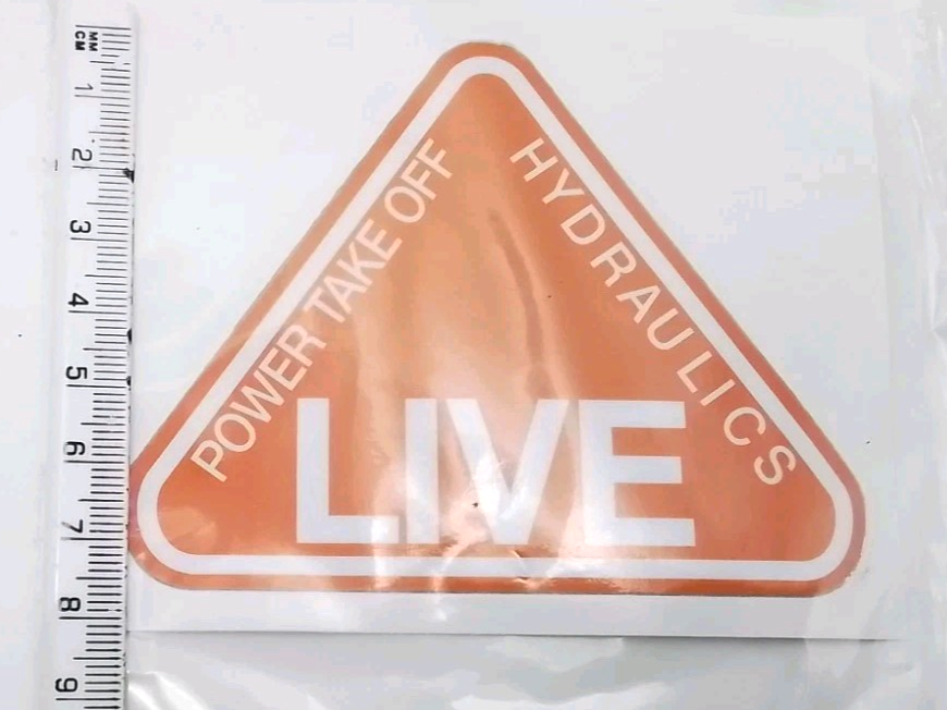 Agriline Live Drive Orange Decal for Fordson Power Major and Super Major