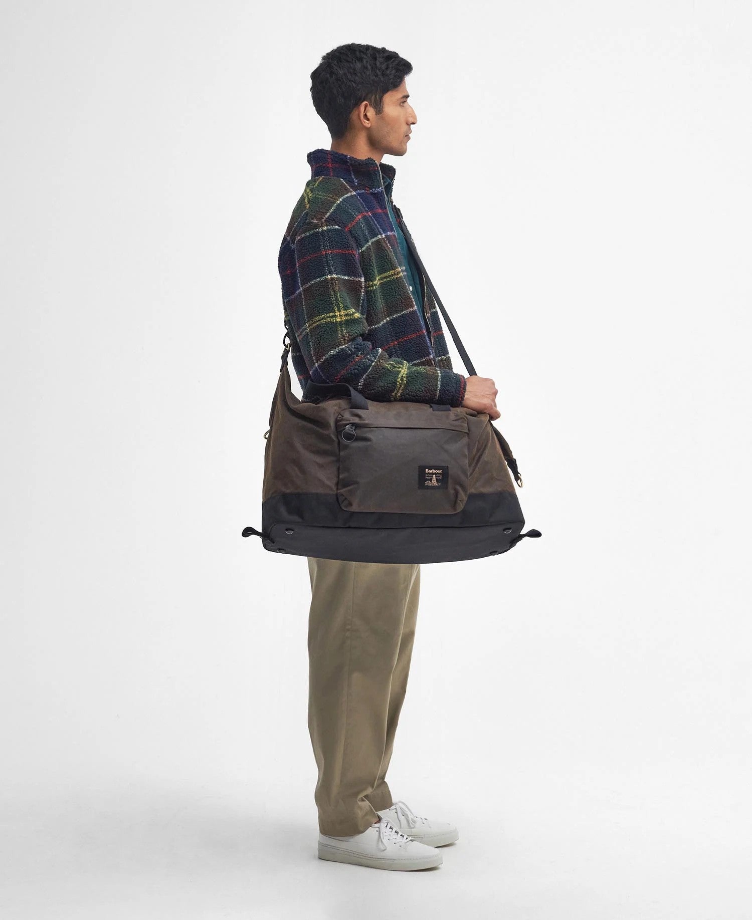 Barbour Field Waxed Holdall Olive-Black