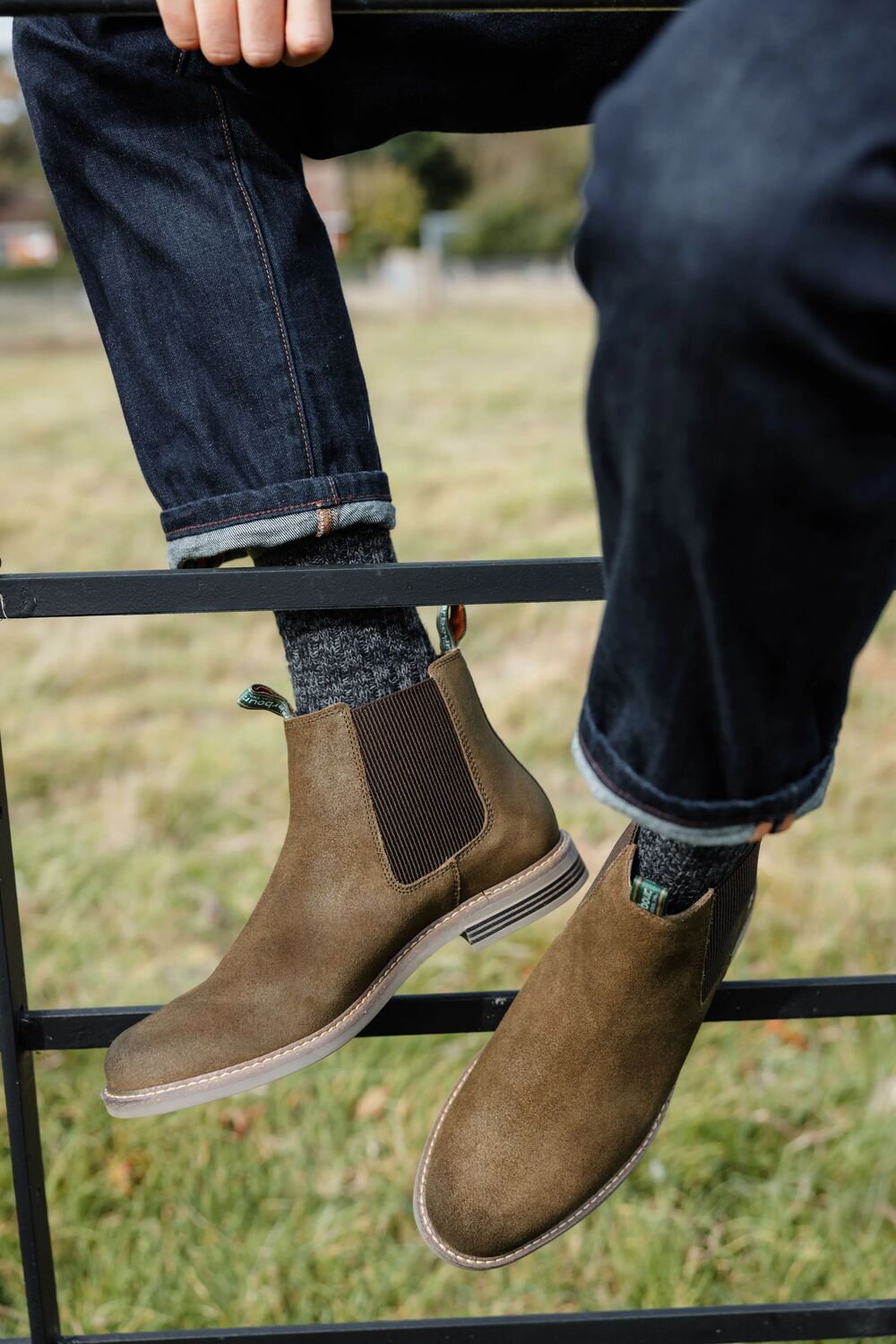 Barbour Farsley Men's Chelsea Boots Khaki