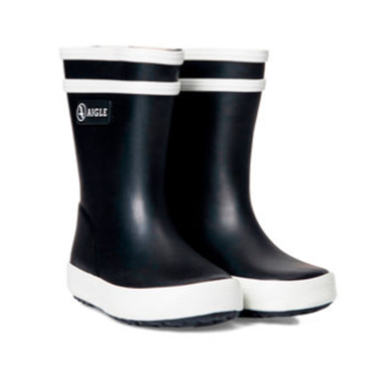 Aigle Baby Flac Unisex Wellington Boots Marine 2