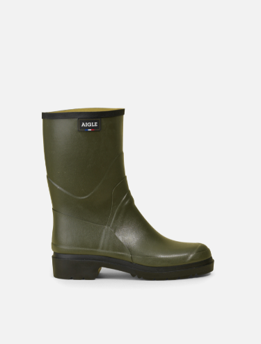 Aigle Bison 2 Men's Short Wellington Boots Kaki 1