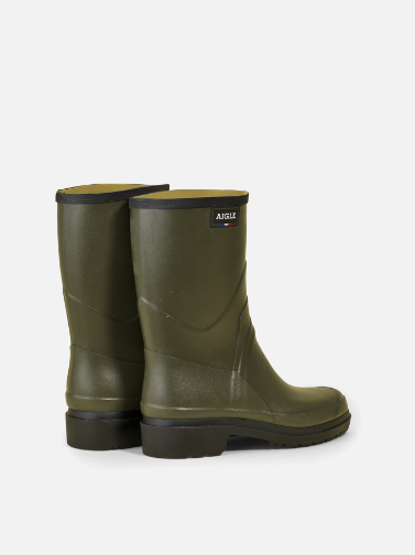 Aigle Bison 2 Men's Short Wellington Boots Kaki 3