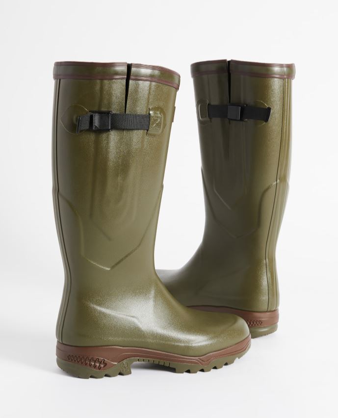 Aigle Parcours 2 Iso Wellington Boots Kaki 5