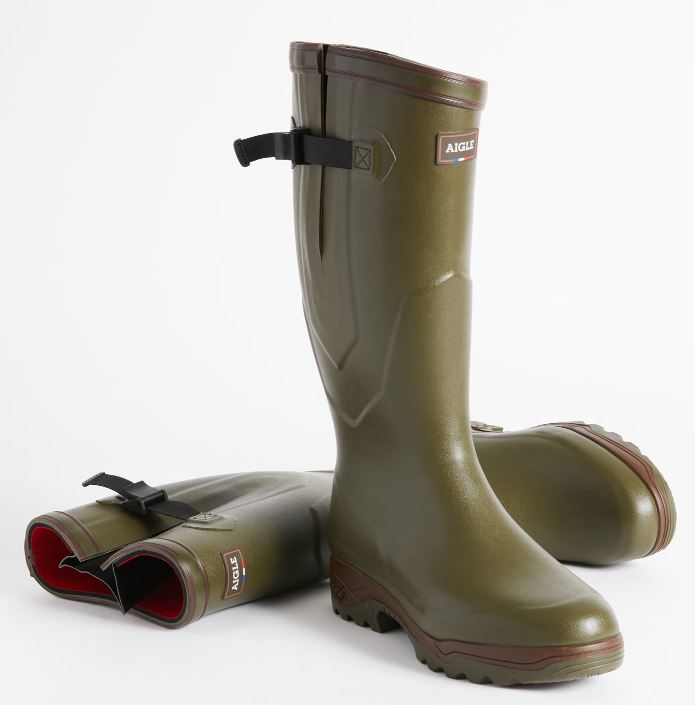 Aigle Parcours 2 Iso Wellington Boots Kaki 8