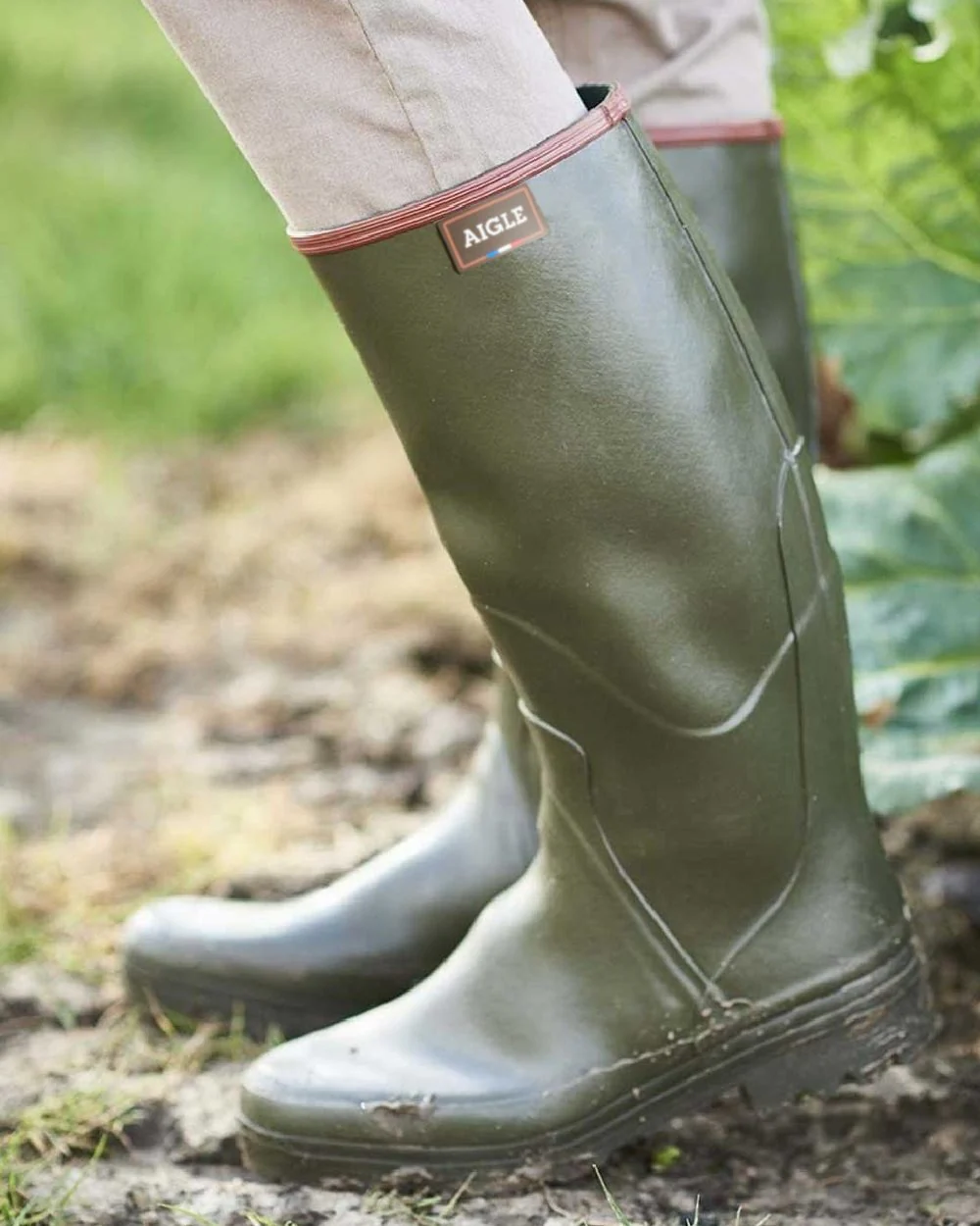 Aigle Chambord Pro 2 Men's Rubber Boots Kaki