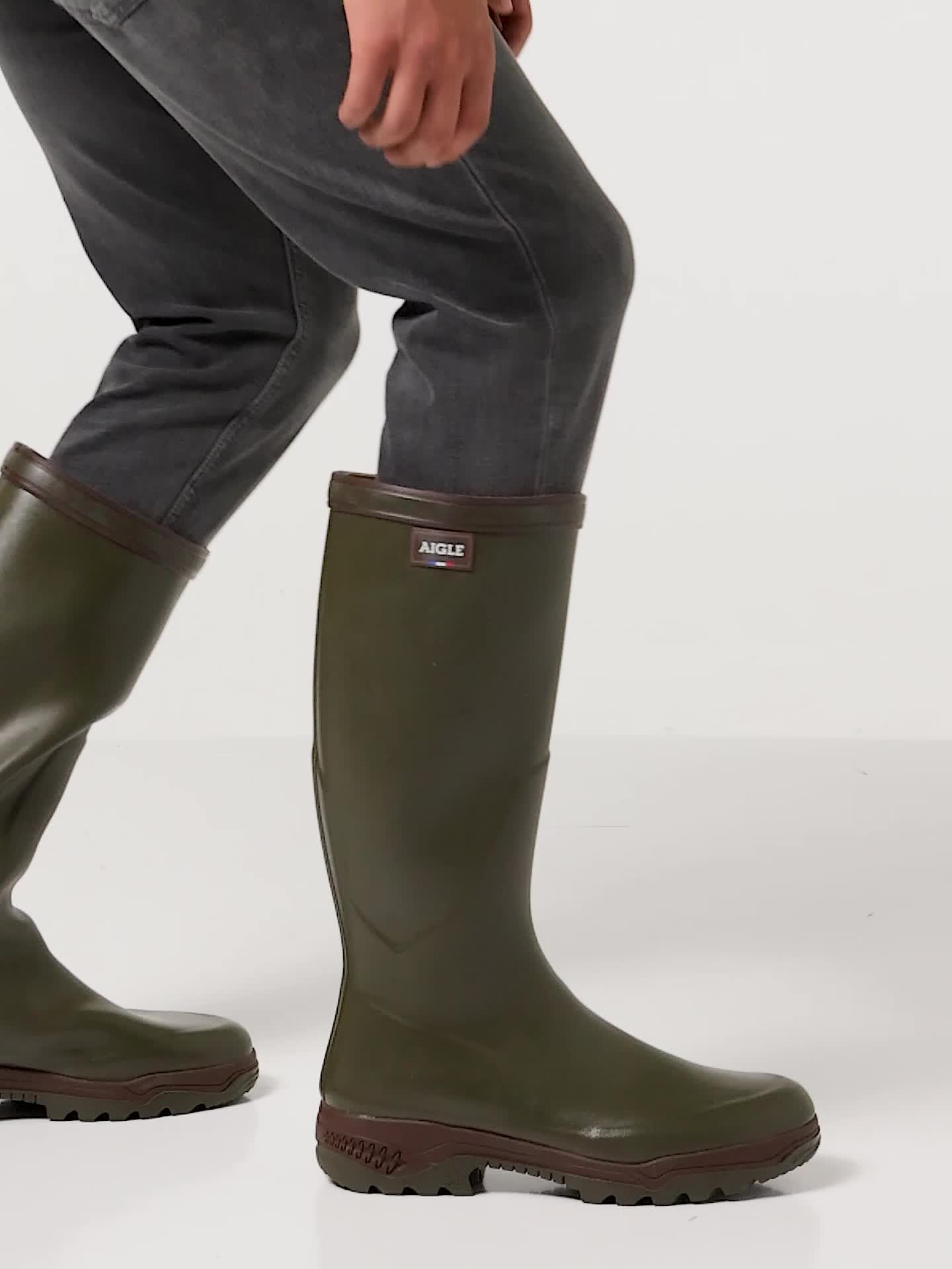 Aigle Parcours 2 Men's Rubber Boots Kaki