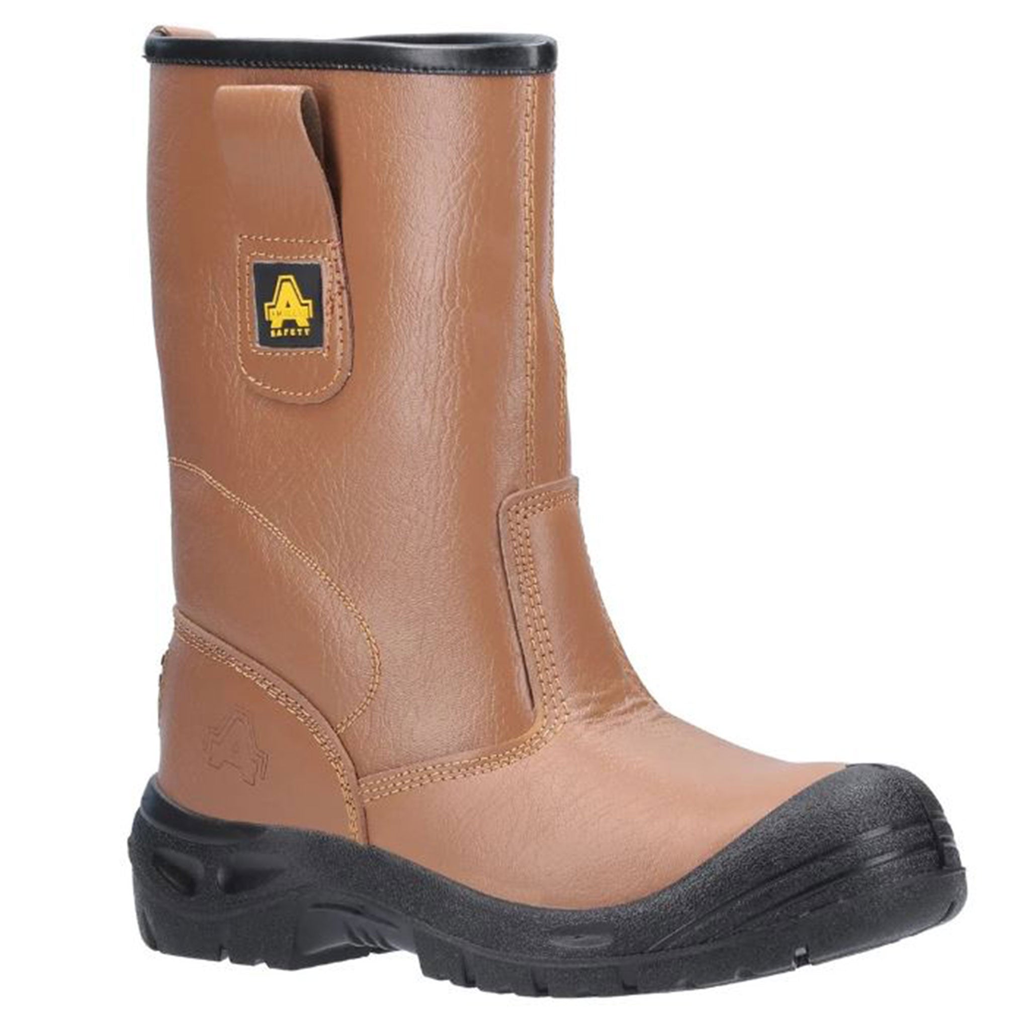 Amblers-FS142-Water-Resistant-S3-SRC-Safety-Rigger-Boot-Tan-1