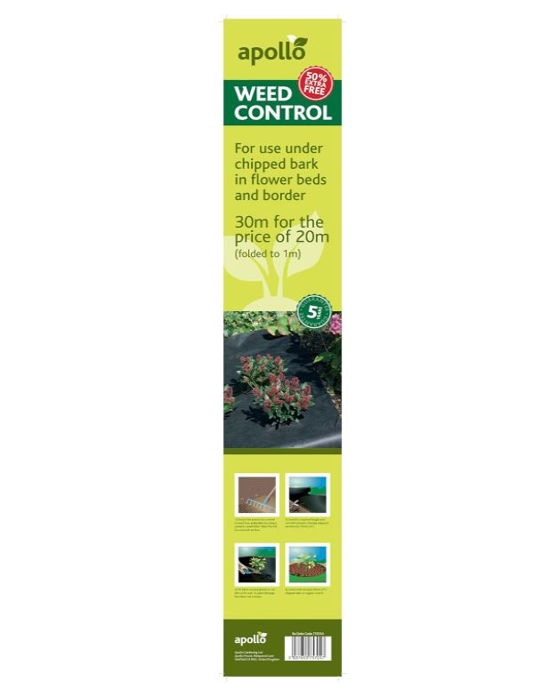 Apollo Weed Control Fabric 30m x 1m 2