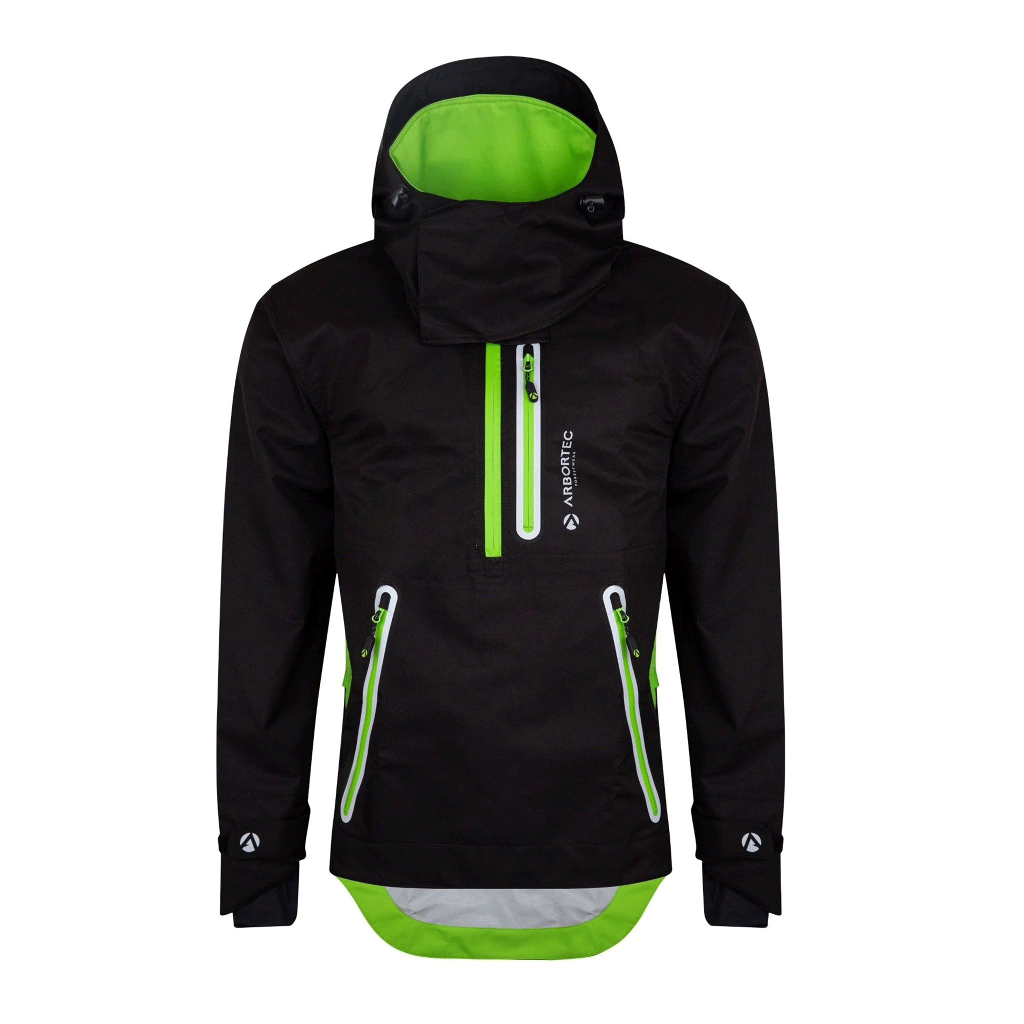 Arbortec AT4400 Half Zip Waterproof Jacket in Black