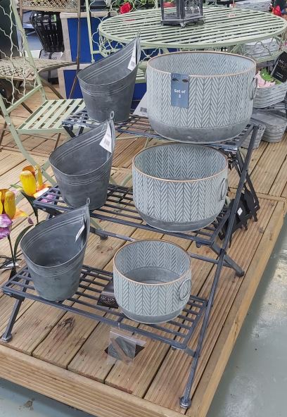 Ascalon Galvanised Planters (Set of 3)
