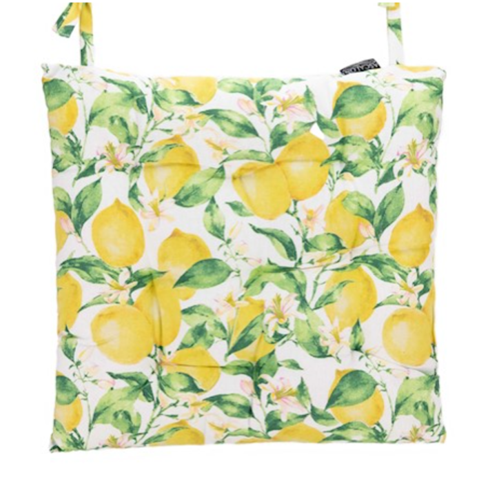 Ascalon Lemons Square Seat Cushion Pad