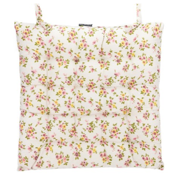 Ascalon Rosebud Square Seat Cushion Pad