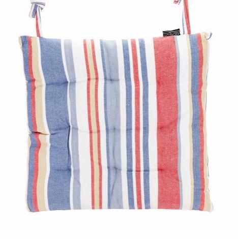 Ascalon Square Seat Cushion Pad Mixed Stripe 1