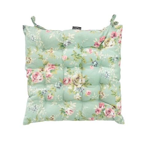 Ascalon Vintage Rose Square Seat Cushion Pad 1