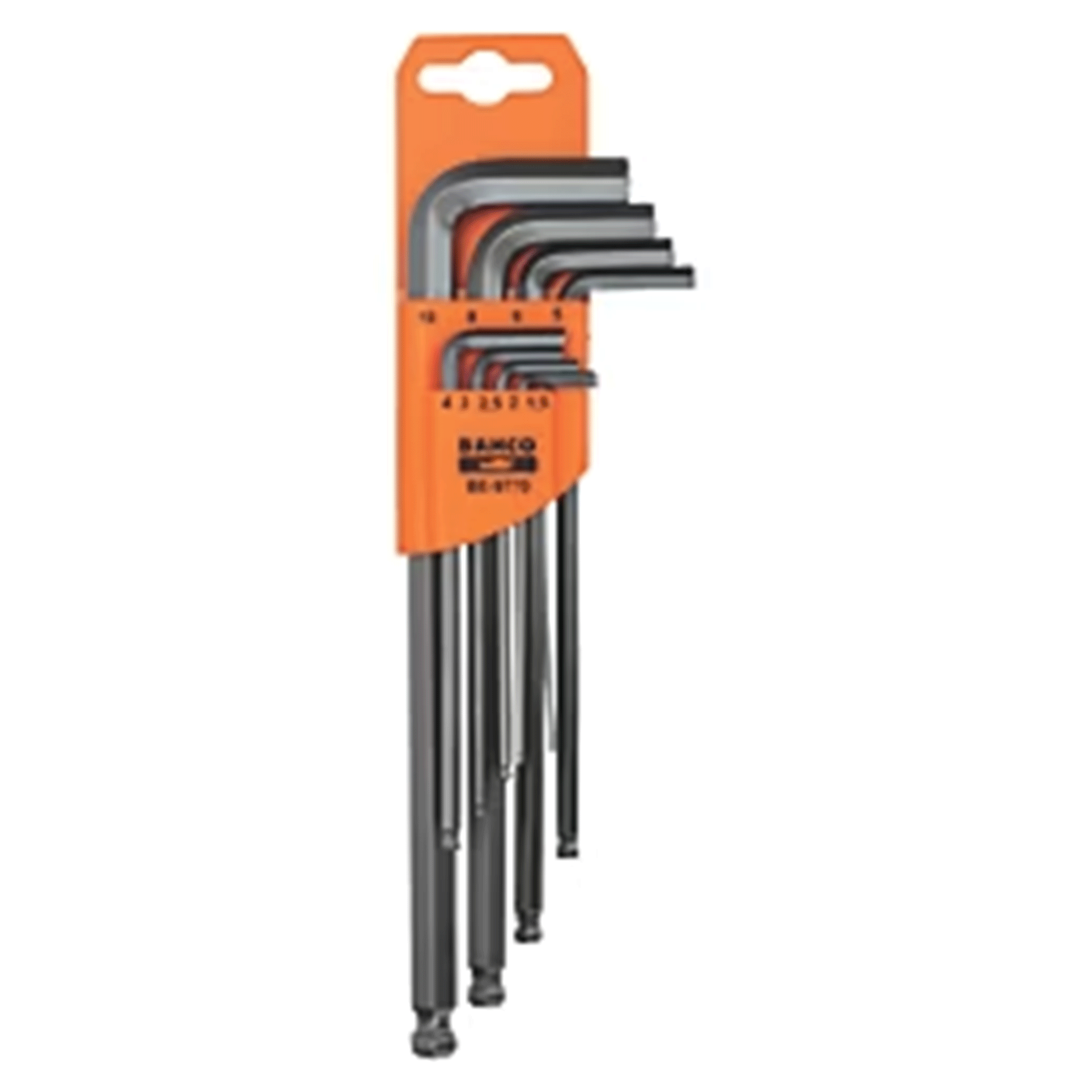 Bahco Metric Long Ball End Hex Key Set 9 Piece