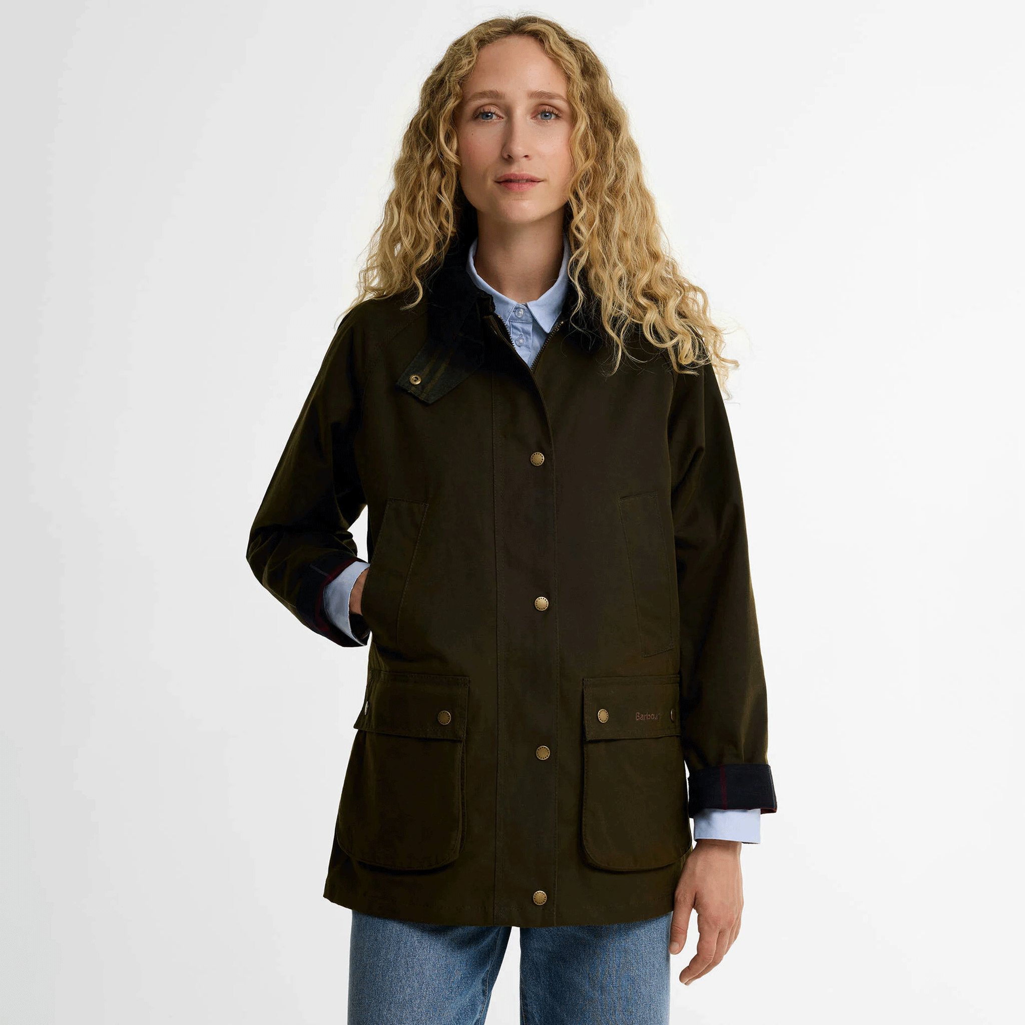 Barbour Acorn Waxed Jacket Olive