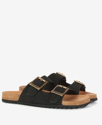 Barbour Allegra Two Strap Sandals Black 2
