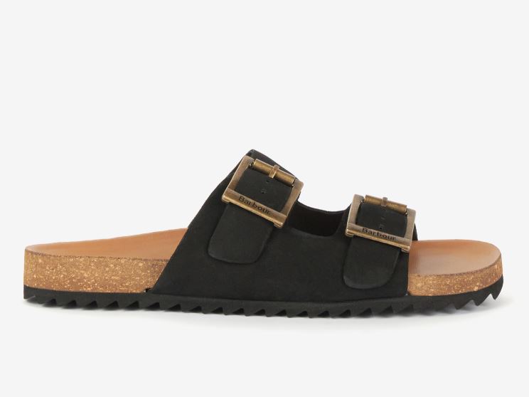 Barbour Allegra Two Strap Sandals Black 6