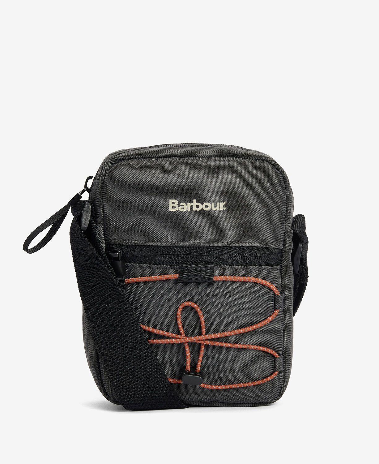 Barbour Arwin Canvas Cross Body Bag Charcoal-Ginger 1