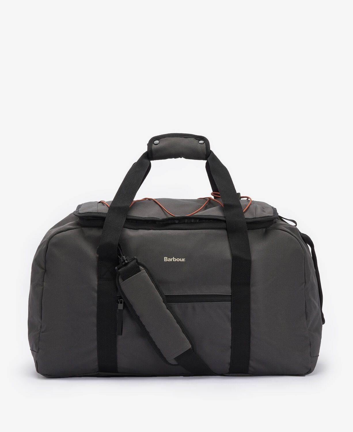 Barbour Arwin Canvas Duffle Bag Charcoal-Ginger 1