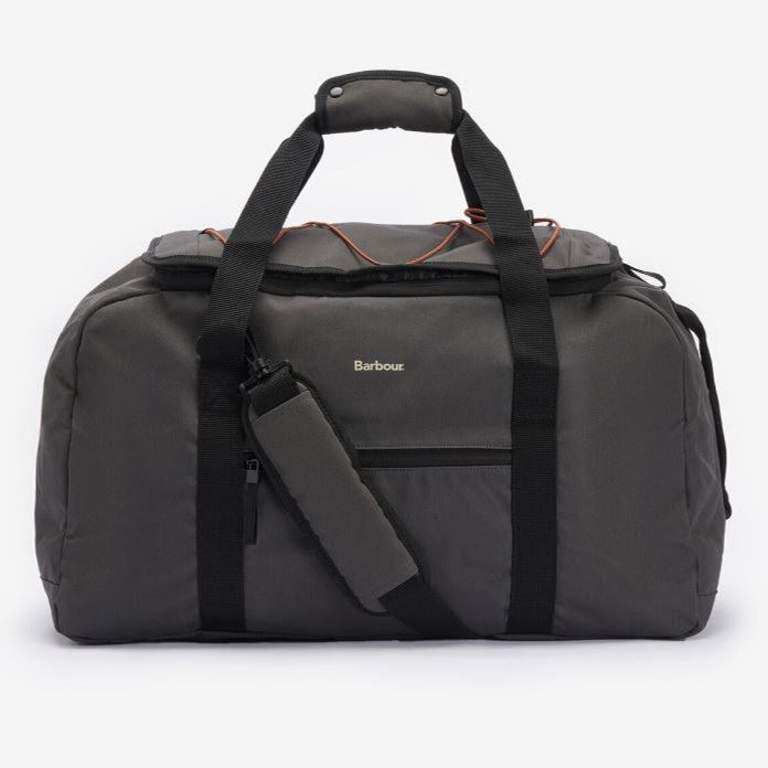 Barbour Arwin Canvas Duffle Bag Charcoal-Ginger 2