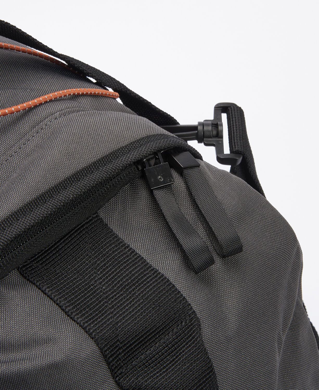 Barbour Arwin Canvas Duffle Bag Charcoal-Ginger 5