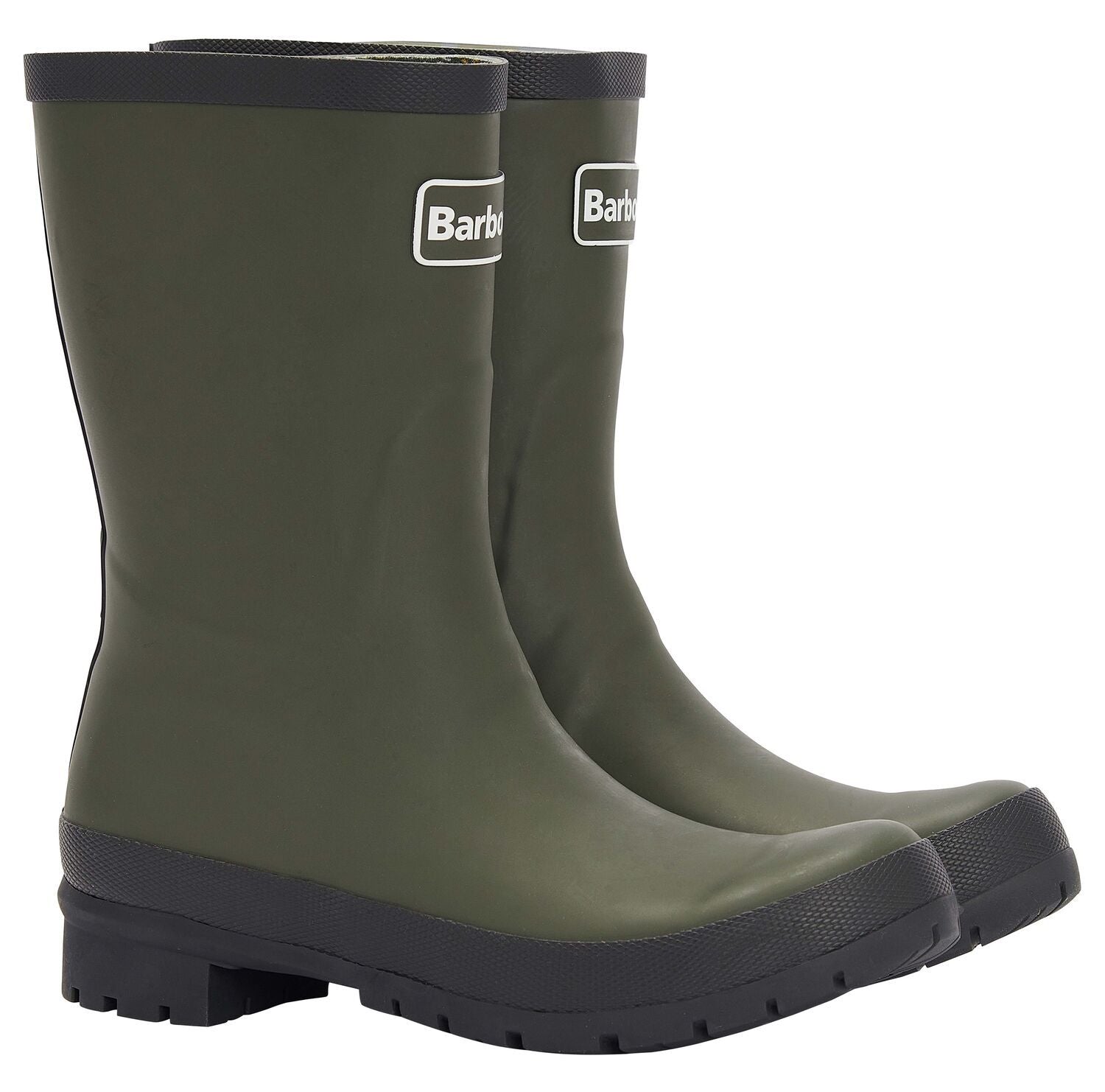 Barbour Banbury Mid Height Wellington Boots Olive 1