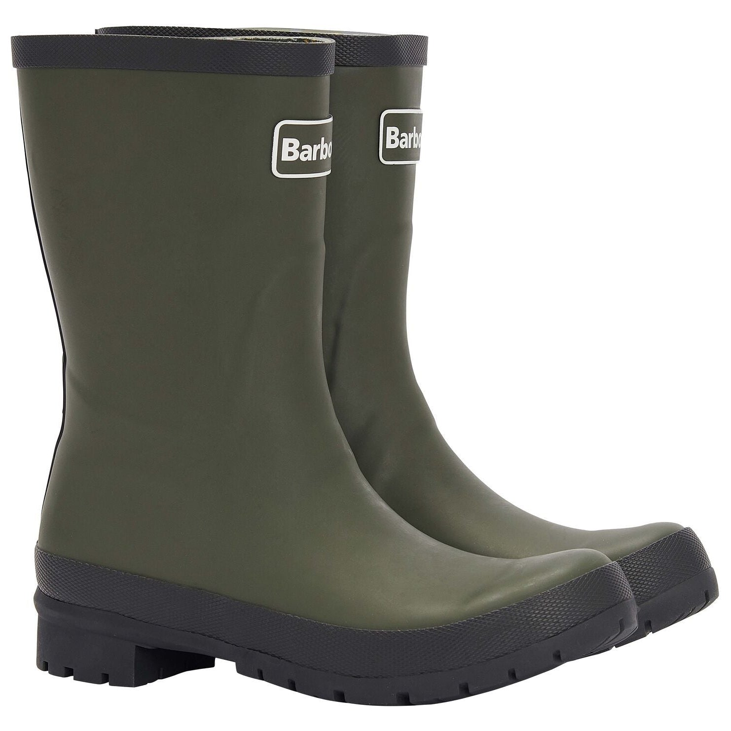 Barbour Banbury Mid Height Wellington Boots Olive 1