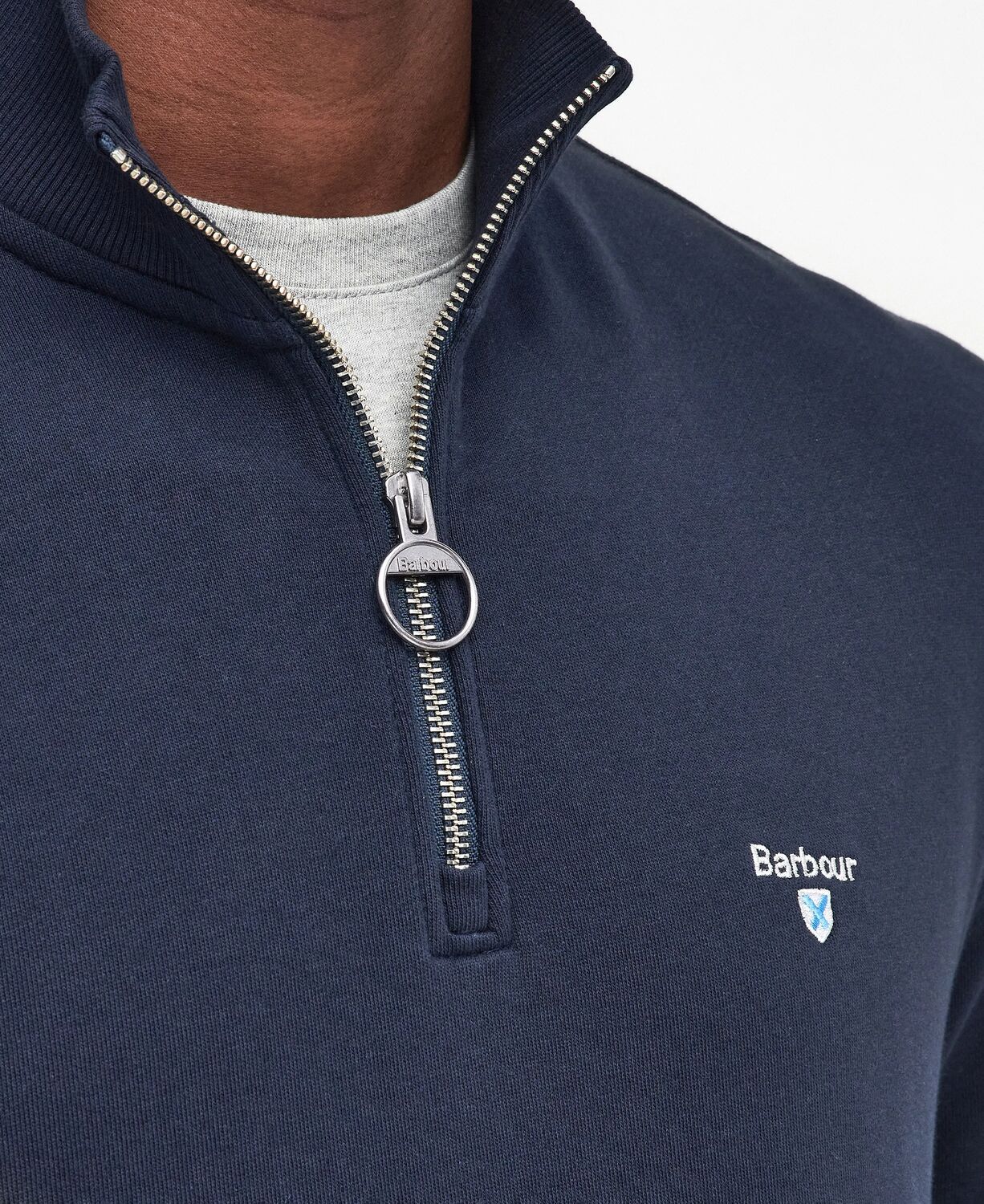 Barbour Beckhill Half Zip Sweatshirt Classic Navy 5