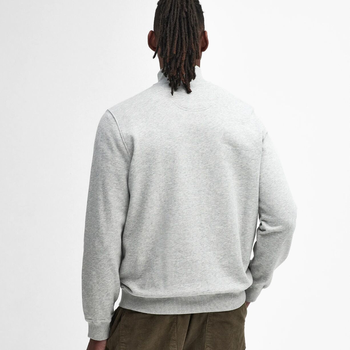 Barbour Beckhill Half Zip Sweatshirt Grey Marl 2