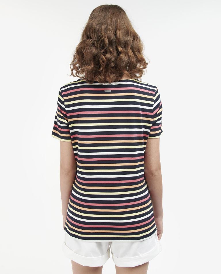 Barbour Bradley Short Sleeved Top Navy-Multistripe 2