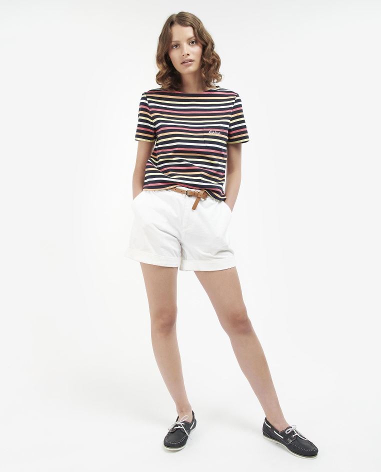 Barbour Bradley Short Sleeved Top Navy-Multistripe 3