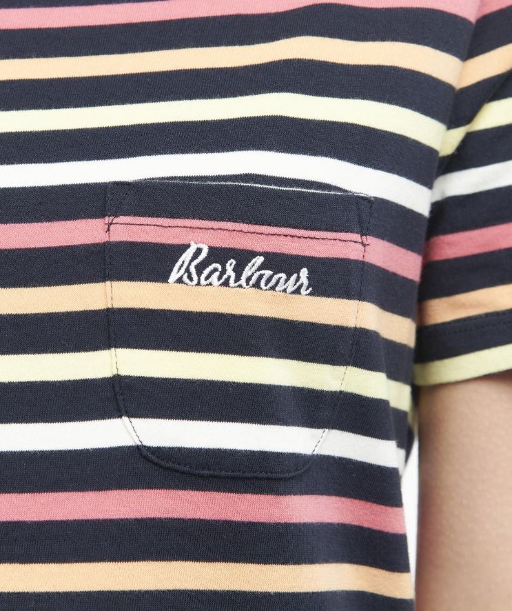 Barbour Bradley Short Sleeved Top Navy-Multistripe 4