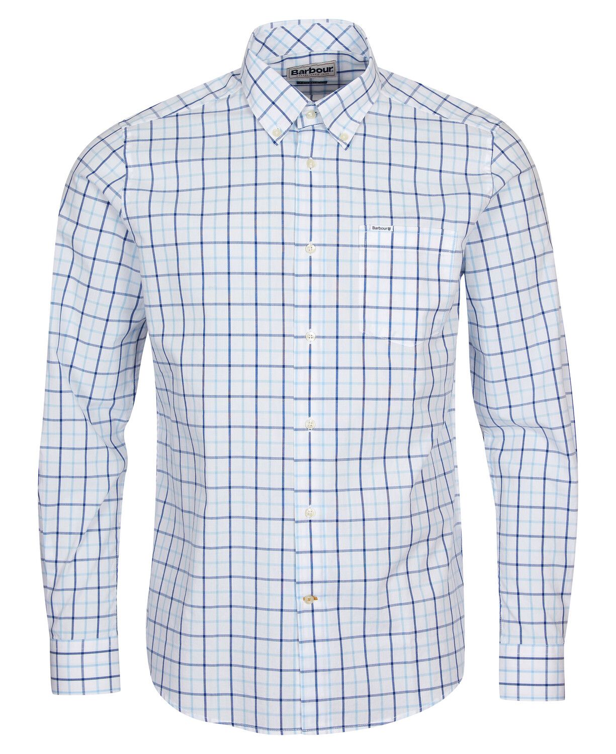 Barbour Bradwell Tailored Shirt Blue Check 1