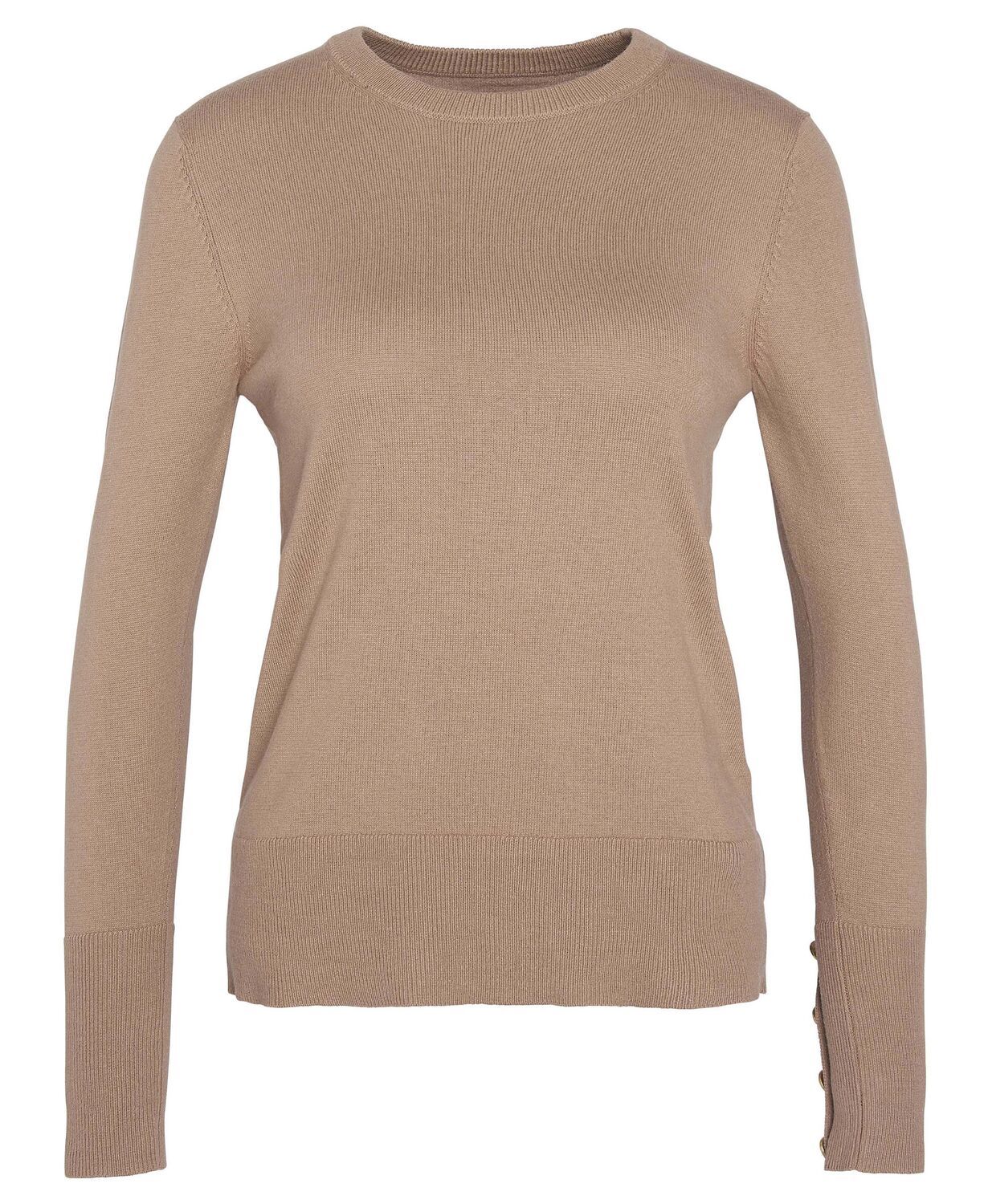 Barbour Brambles Ladies Crew Neck Jumper Sand Dune 3
