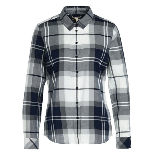 Barbour Bredon Ladies Check Shirt Navy-Tartan 1
