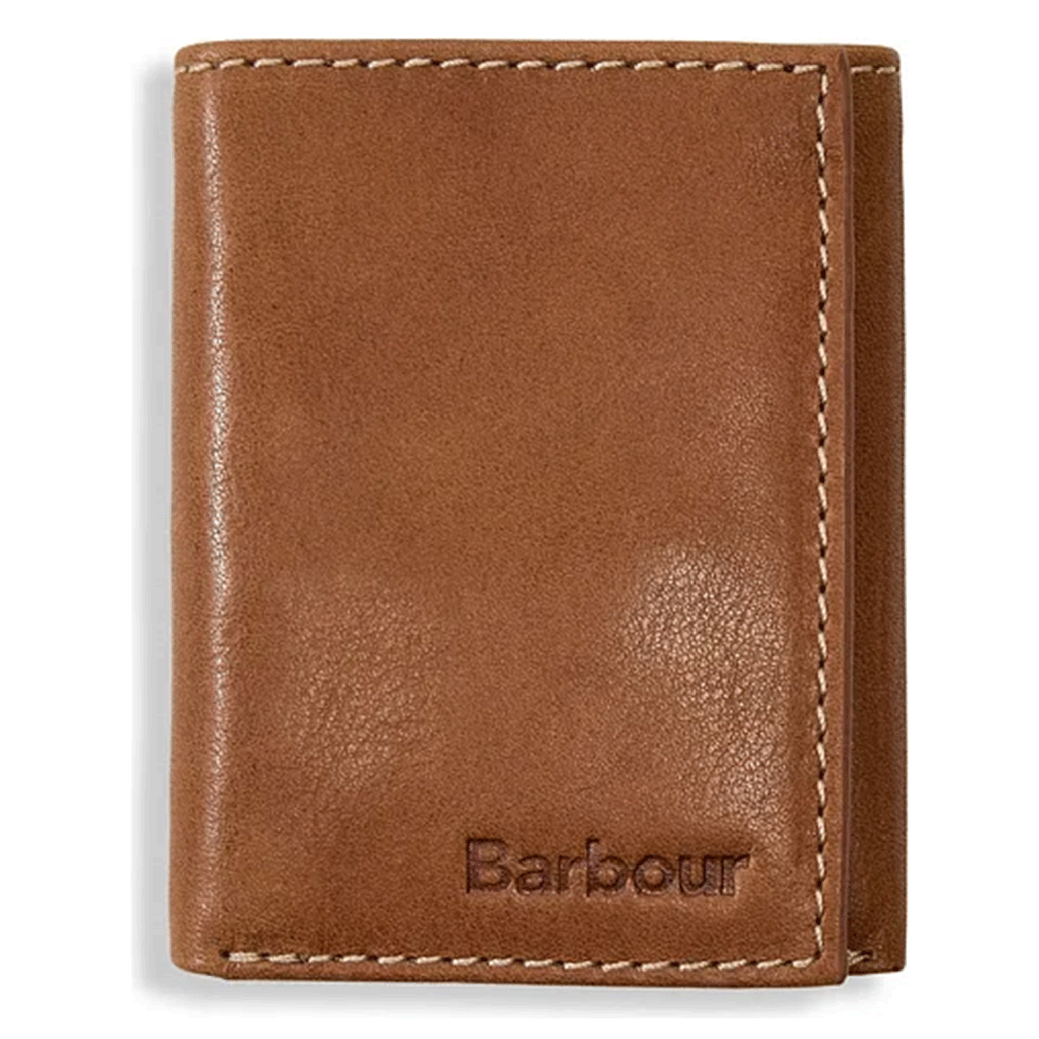 Barbour Bywell Leather Bifold Wallet Brown