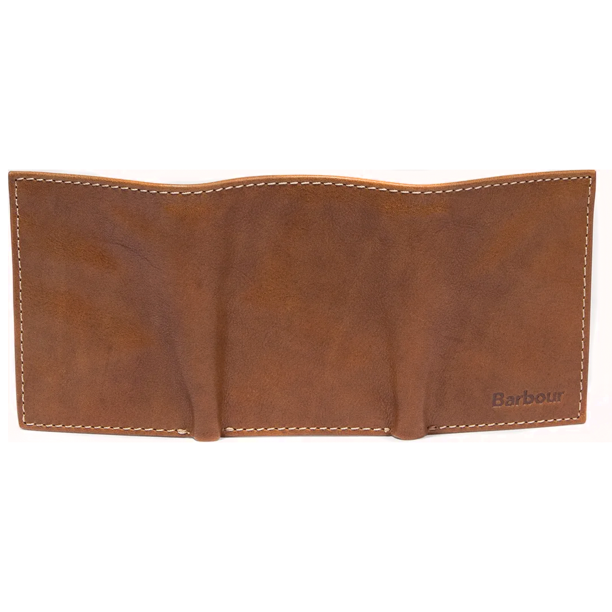Barbour Bywell Leather Bifold Wallet Brown