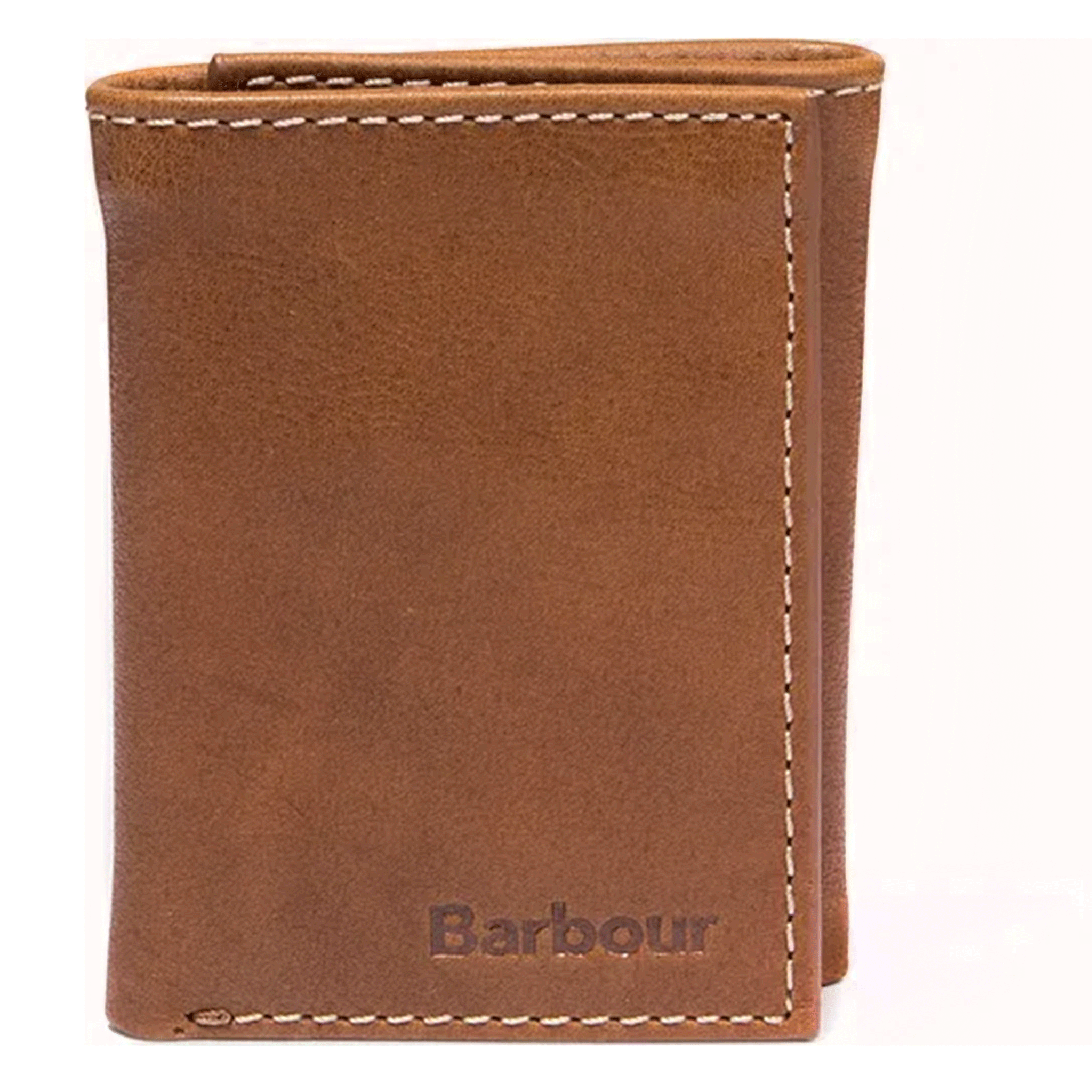 Barbour Bywell Leather Bifold Wallet Brown