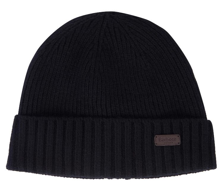 Barbour Carlton Beanie Hat Black 1.JPG