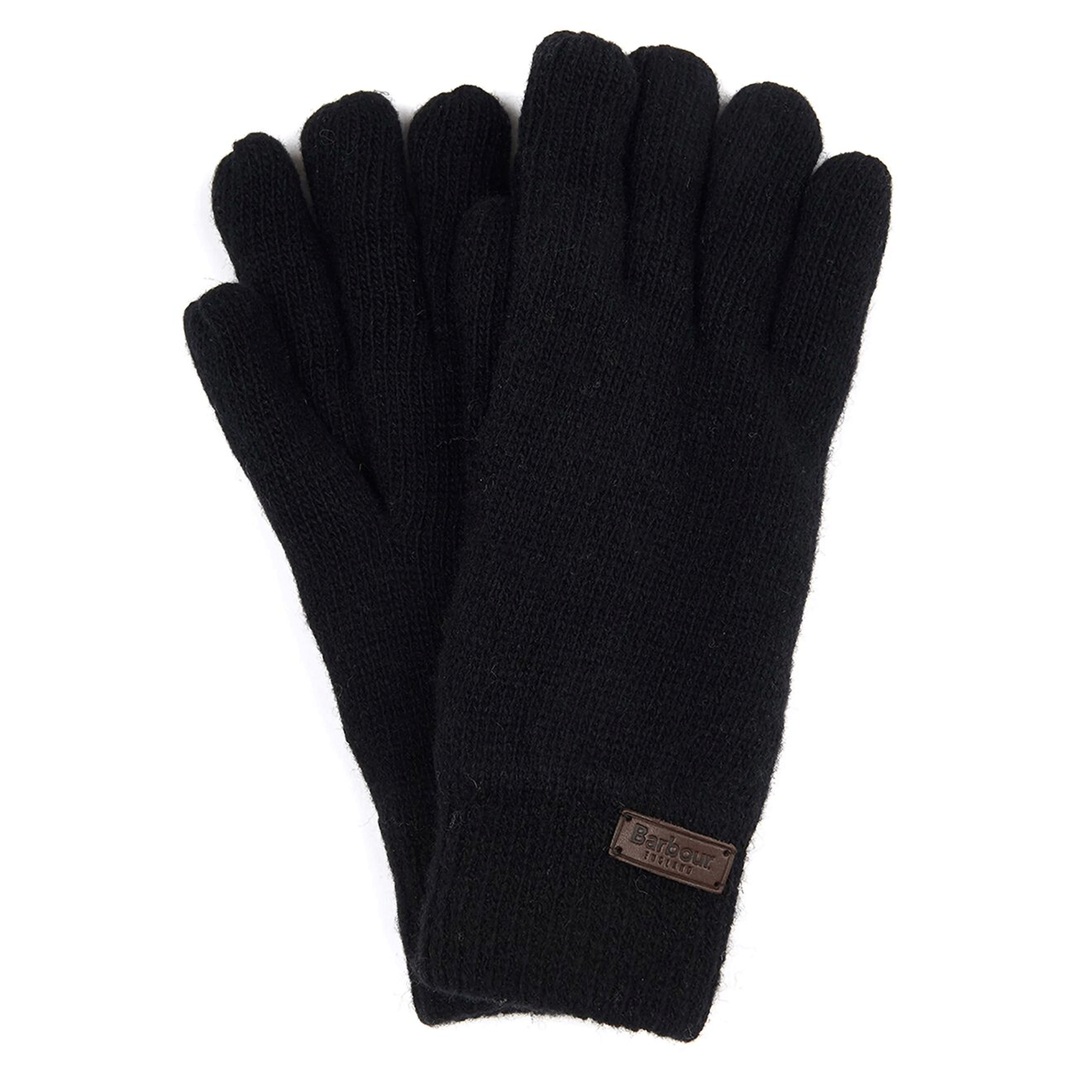 Barbour Carlton Knitted Gloves Classic Black
