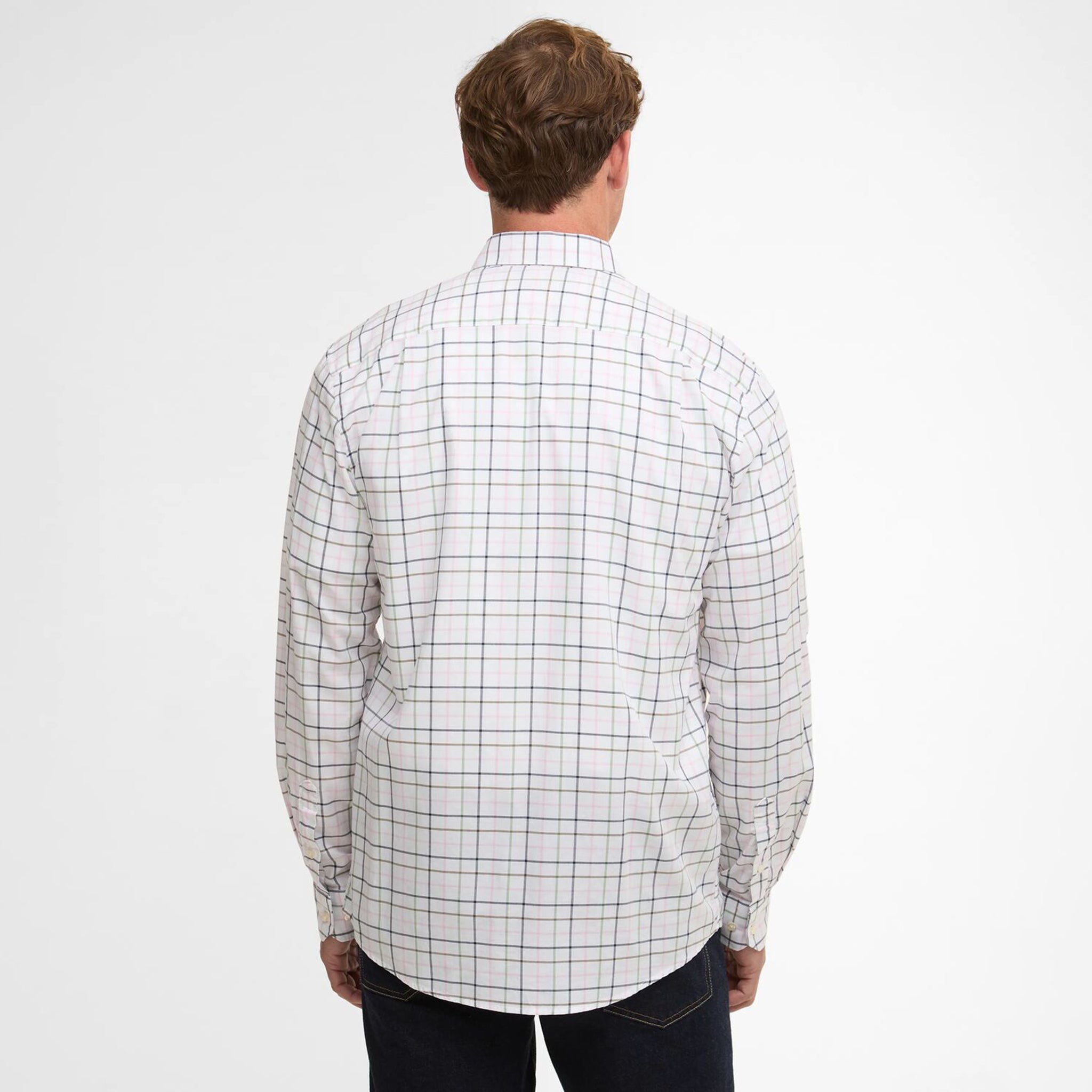 Barbour Caswell Men's Tattersall Regular Fit Shirt Pink
