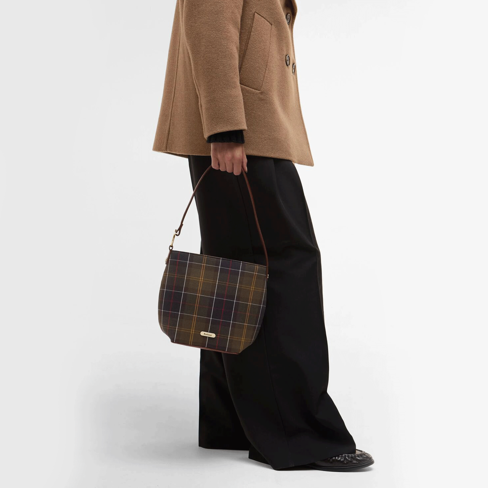 Barbour Cedar Classic Tartan Bucket Bag