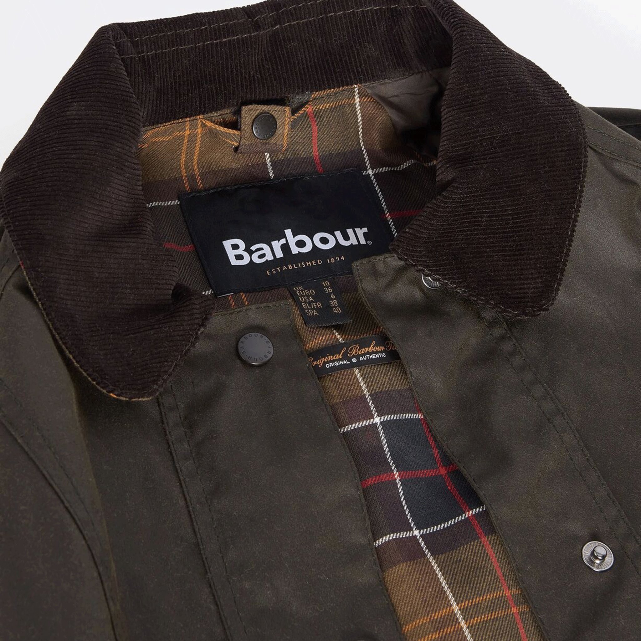 Barbour Classic Beadnell Women's Waxed Jacket Olive