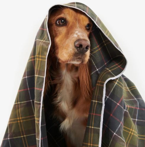 Barbour Classic Tartan Quick Dry Dog Towel 3