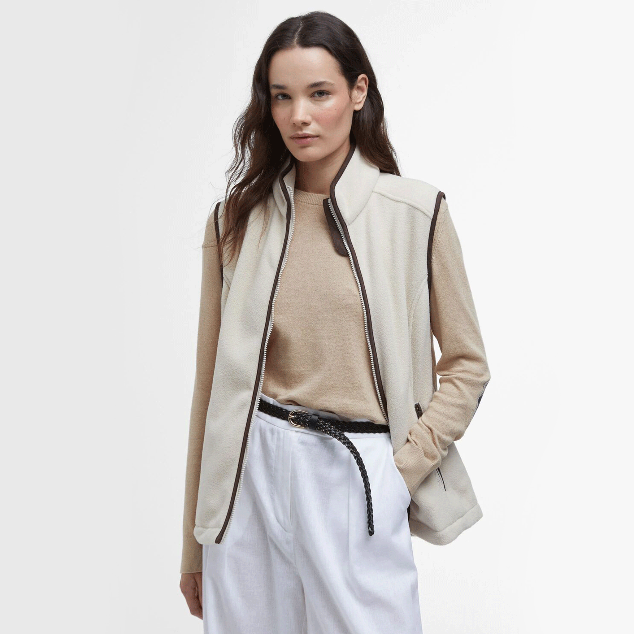 Barbour Country Colton Women's Fleece Gilet Pearl