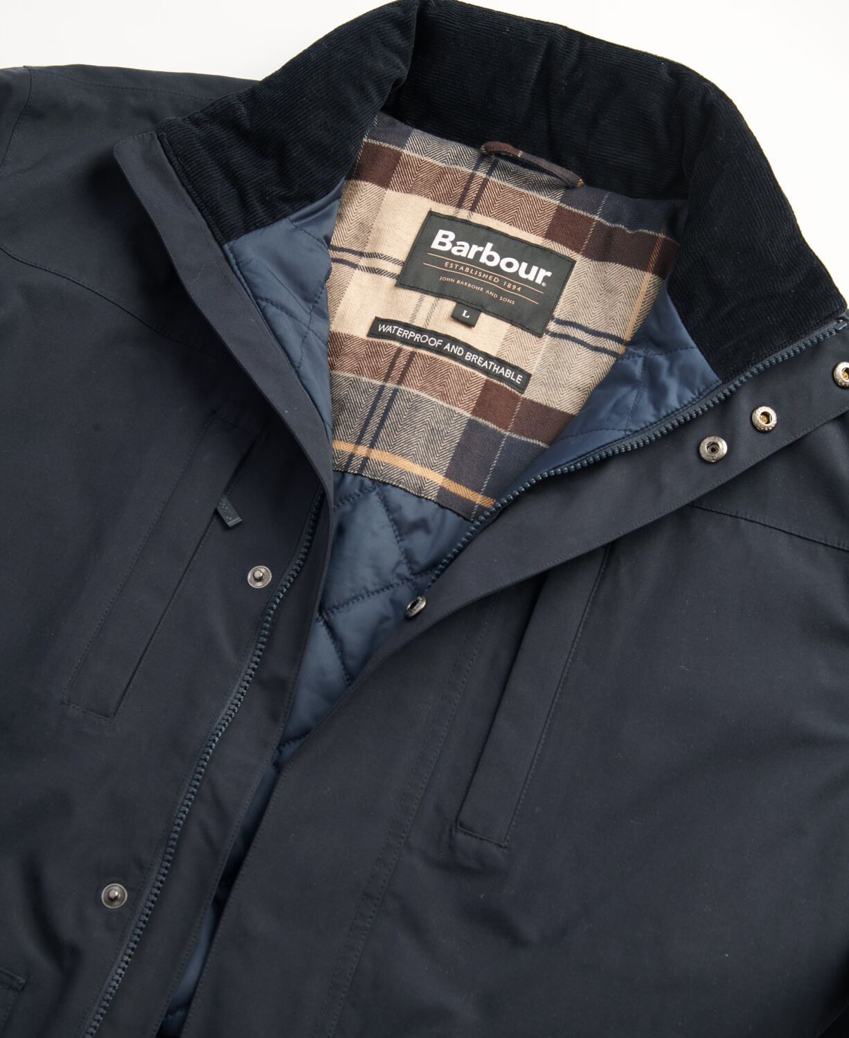 Barbour Cranston Men's Waterproof Jacket Navy 6